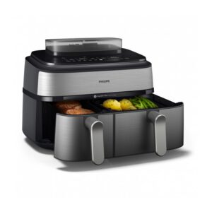 Frytownica beztłuszczowa PHILIPS NA 555/00 2750W / 9L (1.5 kg) / Silver