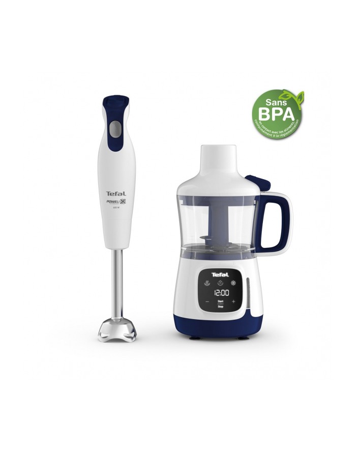 Blender Tefal HB55W430 Stand Mixer blue/white HB55W430 — zdjęcie 1