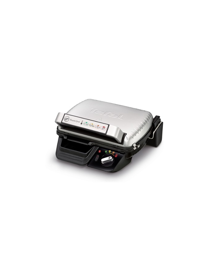 Grill elektryczny Tefal GC 450B (2000W stołowy-zamykany srebrny — zdjęcie 1